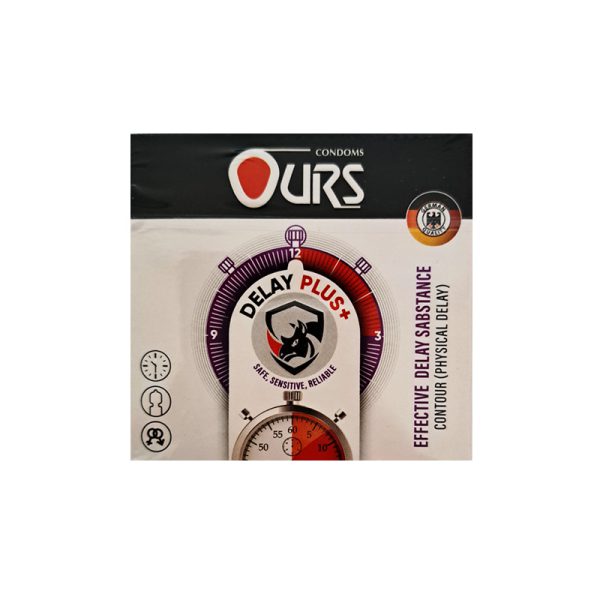 کاندوم تاخیری اورس Ours Delay Plus بسته سه عددی - Image 1