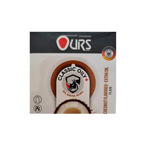کاندوم کلاسیک روان کننده اورس Ours Oily Plus بسته سه عددی
