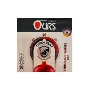 کاندوم تاخیری تنگ کننده اورس Ours Titan Beat بسته سه عددی