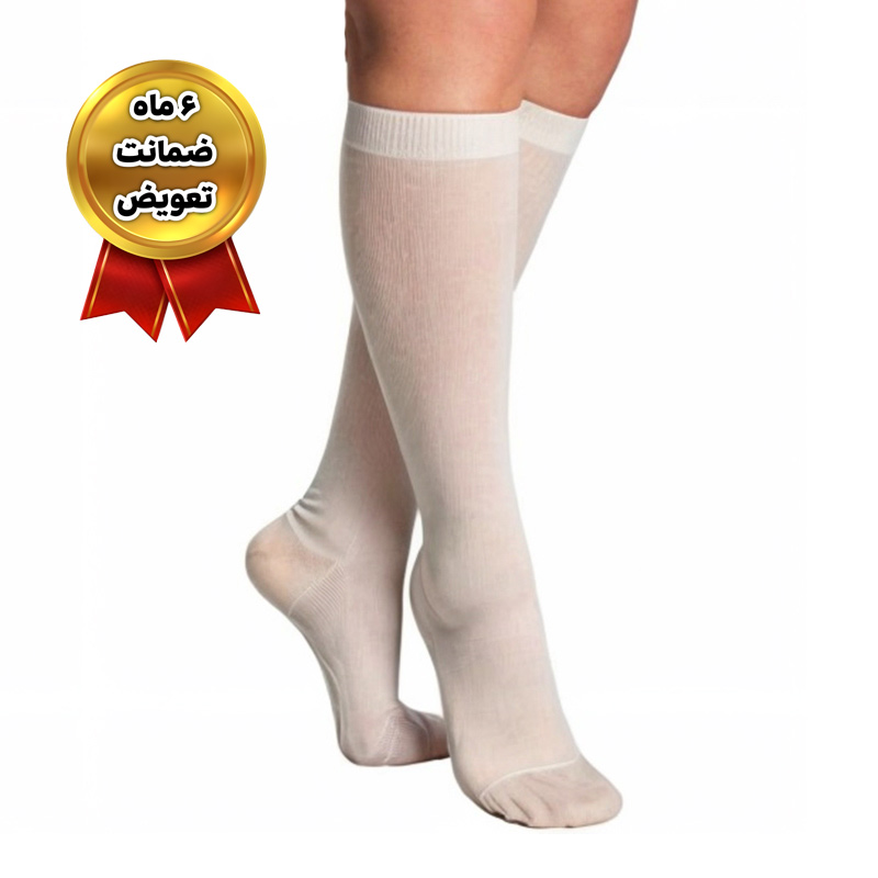 ad-ضد-امبولی-ض.jpg جوراب ضد آمبولی مدل AD (کف پا تا پایین زانو) برند سگال مد - Image 1