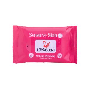 دستمال آرایش پاک کن پری بیوتیک و بدون عطر 28 برگی Sensetiv Skin نیوساد