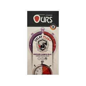 کاندوم تاخیری اورس Ours Delay Plus بسته 12 عددی