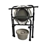 صندلی توالت فرنگی مبله تاشو با سطل و قابلیت تنظیم ارتفاع ایبکا IBKA - Image 2