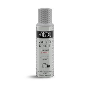 اسپری دئودورانت بدن مردانه والور اسپریت Valor Spirit هات استار 200 میلی لیتر