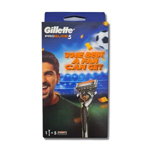 ژیلت دستگاه فیوژن ست فوتبالی Proglide 5 با 5 یدک (اصل) برند Gillette