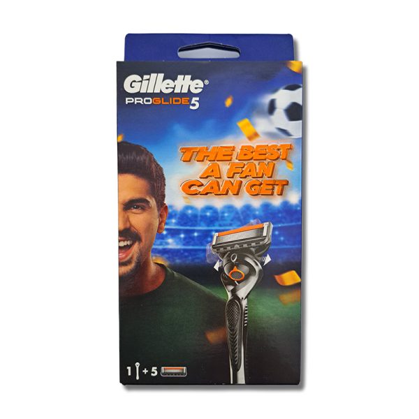 -ست-فوتبال-Proglider-5-با-5-یدک-برند-Gillette.jpg ژیلت دستگاه فیوژن ست فوتبالی Proglide 5 با 5 یدک (اصل) برند Gillette - Image 1