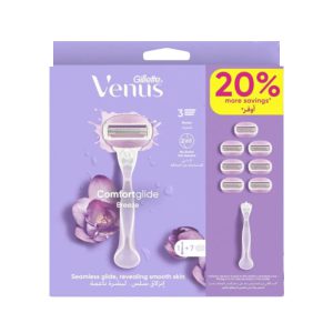ژیلت دستگاه 3 لبه ونوس بریز Venus Comfortglide Breeze با 7 یدک (اصل) برند Gillette