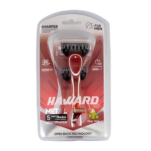 -پنج-لبه-مردانه-مدل-Metal-با-دو-یدک-هاوارد-Haward.jpg ژیلت دستگاه پنج لبه مردانه مدل Metal با دو یدک هاوارد Haward - Image 1