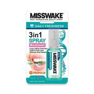 اسپری دهانشویه و خوشبو کننده نعنا میسویک حجم 30 میلی لیتر