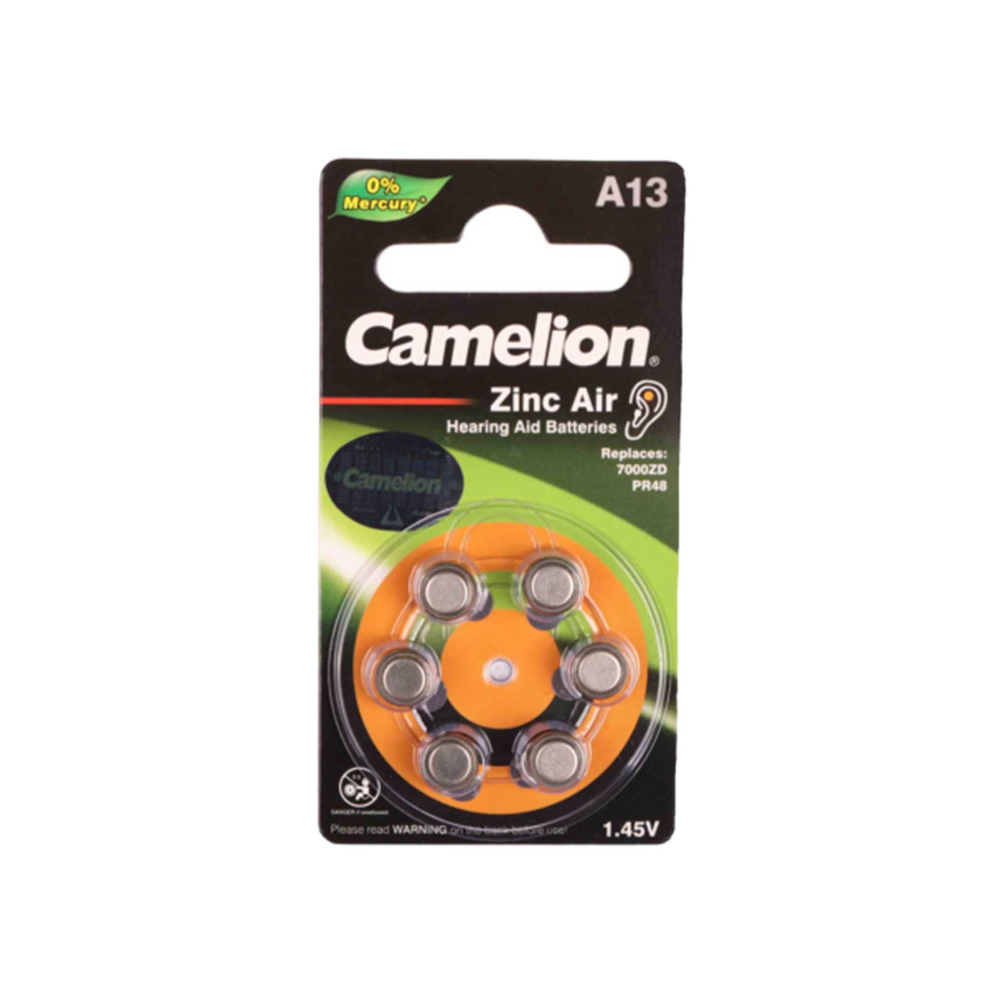 -کملیون-Camelion-مدل-A13.jpg باتری سمعک کملیون Camelion مدل A13 بسته 6 عددی - Image 1