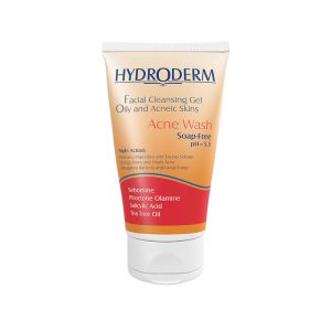 ژل شستشوی صورت هیدرودرم پوست چرب مدل Acne Wash حجم 150 میلی لیتر
