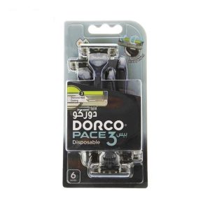 ژیلت دورکو صابون دار سه لبه 6 عددی مدل PACE3 (اصل) dorco