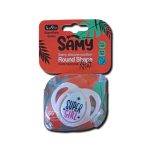 پستانک سر گرد بادامی سامی SAMY قاب کریستال - Image 2