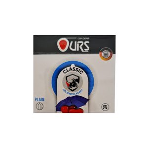 کاندوم کلاسیک روان کننده اورس Ours Classic بسته سه عددی