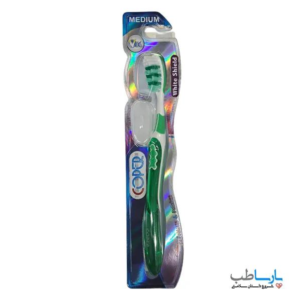 COPER M 1 مسواک کوپر COPER مدل White shield medium کد 133-3