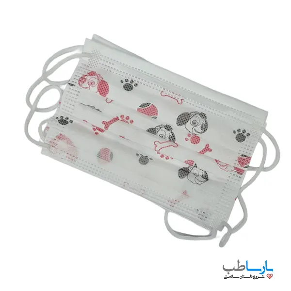 Three-layer child-friendly mask, pack of 10-2 ماسک سه لایه کودک رها بسته 10 عددی