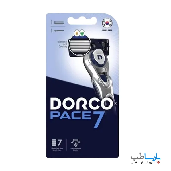 PACE7 dorco ژیلت دورکو صابون دار هفت لبه مدلPACE7 (اصل) dorco