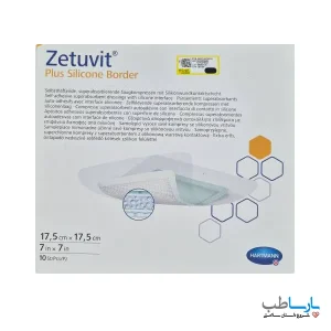 پانسمان زتوویت پلاس سیلیکونی بوردر Zetuvit Plus Silicone Border هارتمن